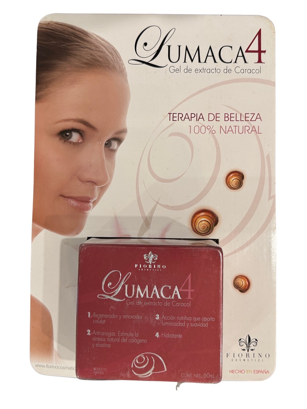 Fiorino Lumaca 4 Snail Extract Gel 60mL Made in Spain New Sealed
